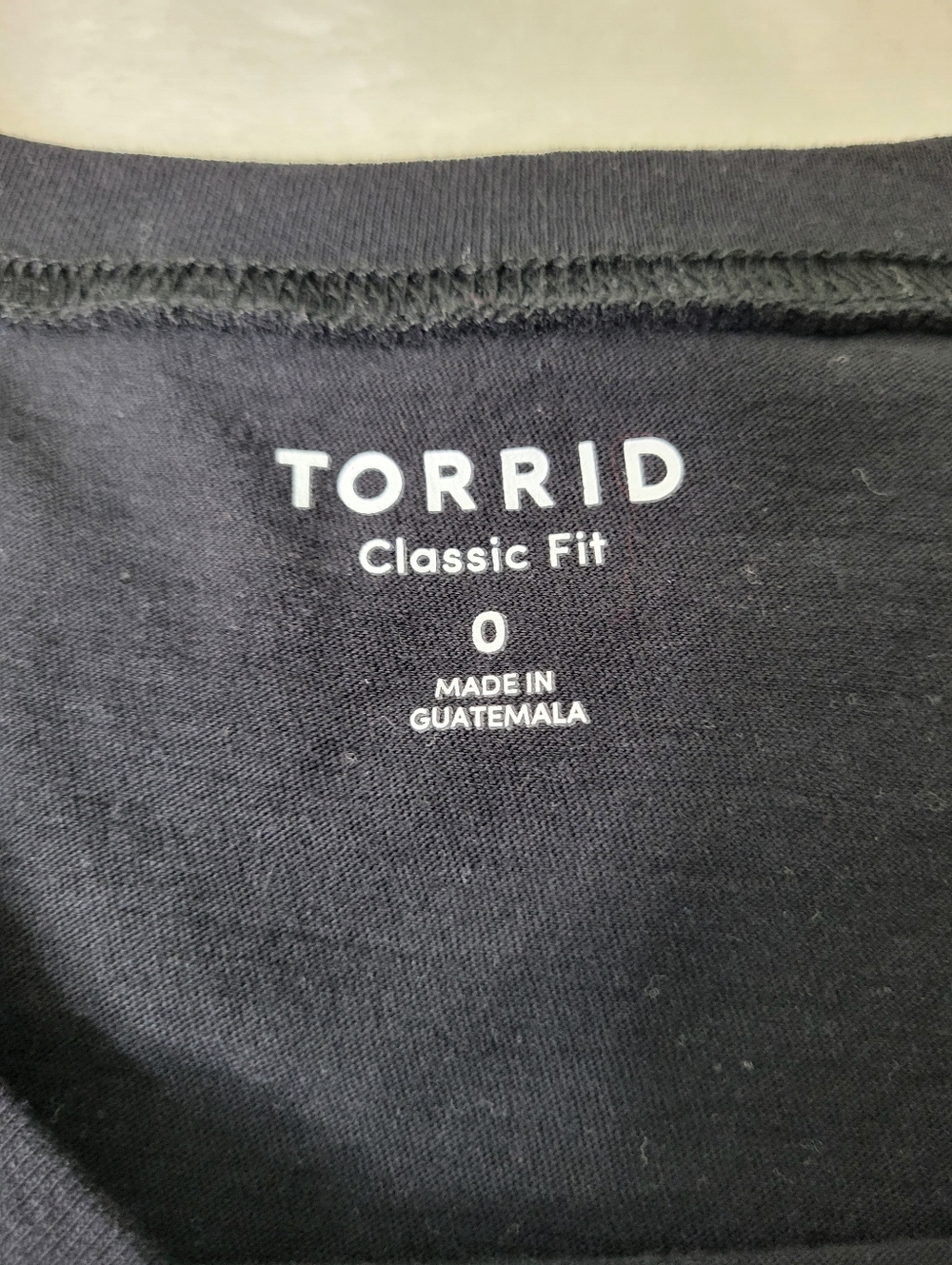 Torrid Black Classic Fit T Shirt. Skull Butterfly. Size 0 - Picture 5 of 7